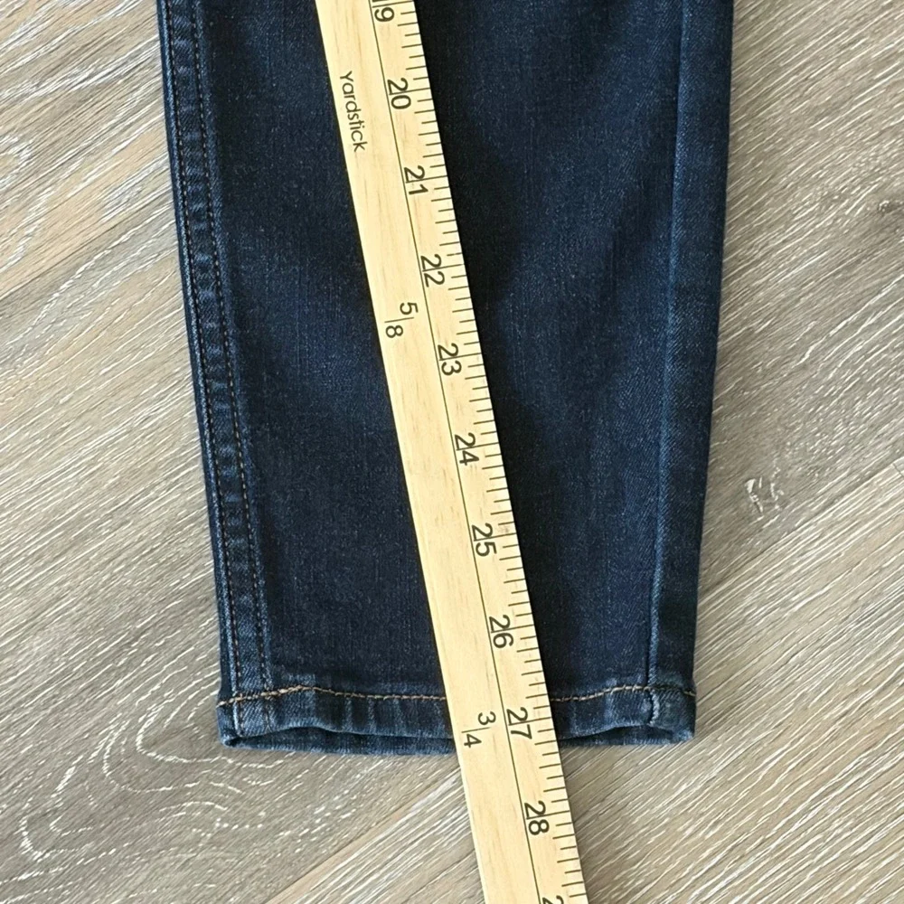 White House Black Market High Rise Skinny Ankle Sculpt Jeans Indigo Blue Size 10